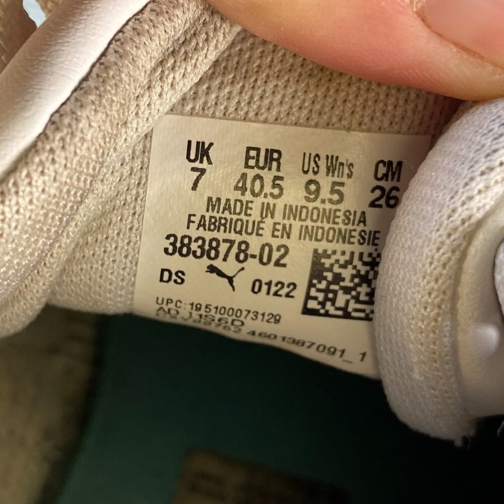 Puma Smash Platform v2 'Candy - White leather Arctic Ice lace-up sneakers Size 7 - Picture 7 of 7